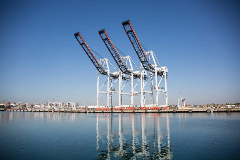 TraPac Los Angeles Ship-to-Shore Cranes